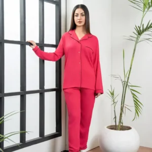 Plain Cherry Silk PJ - SPJ30